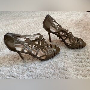 Enzo Angiolini Corbett caged style cut-out strappy high heels size 7.5 NWOT